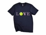 Chic T-Shirt with Unique Tennis LOVE Design